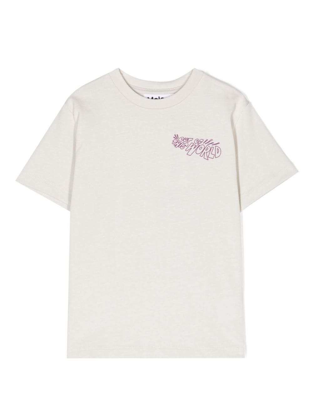 Molo Kids' Rodney Graphic-print T-shirt In Neutrals
