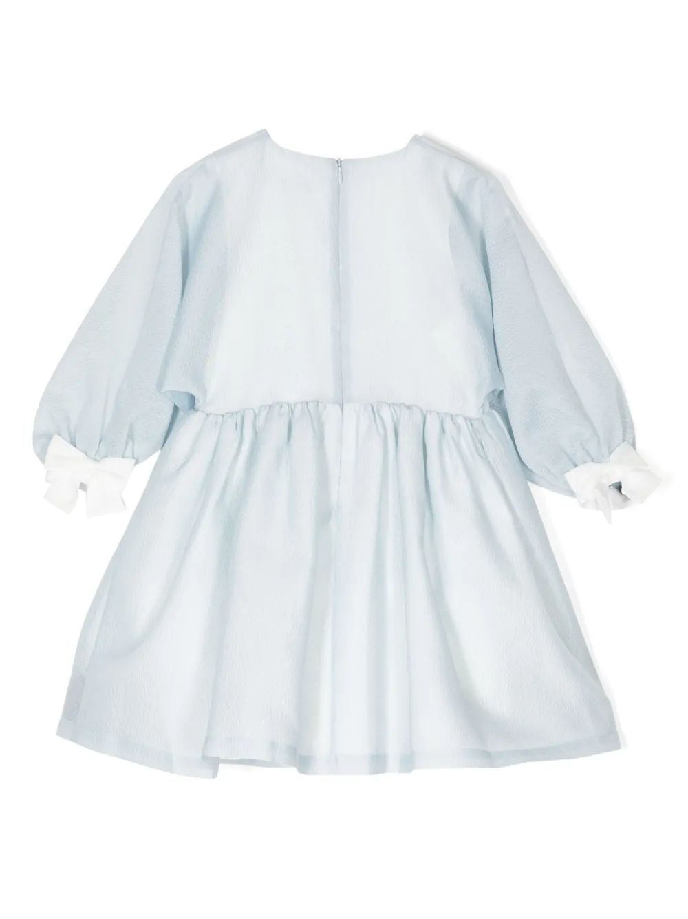 Hucklebones London bow-detail batwing-sleeve dress - Blauw
