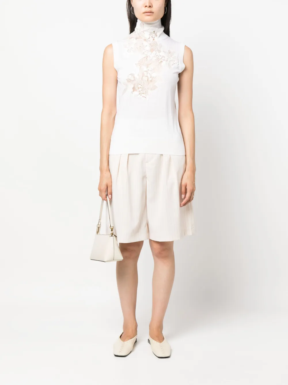 Ermanno Scervino Zijden tanktop - Wit
