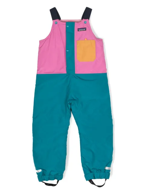 Patagonia Kids panelled recycled-polyester dungarees