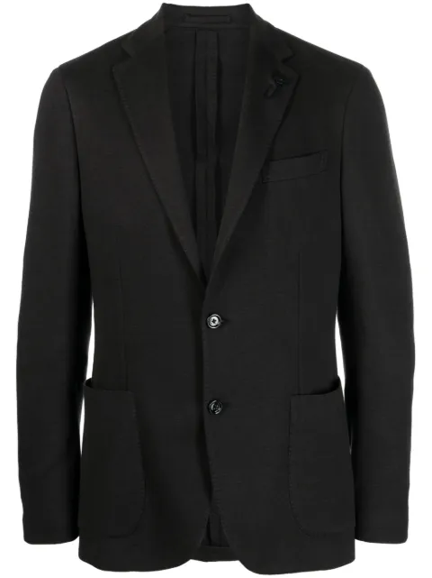 Lardini brooch-detail single-breasted blazer