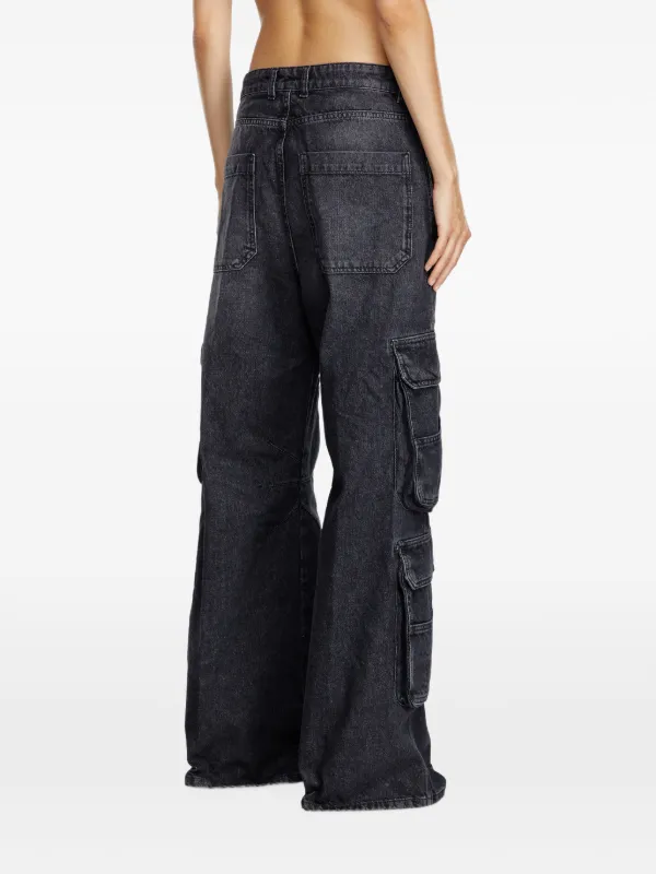 Diesel Relaxed Jeans low-waist 1996 D-Sire | Black | FARFETCH