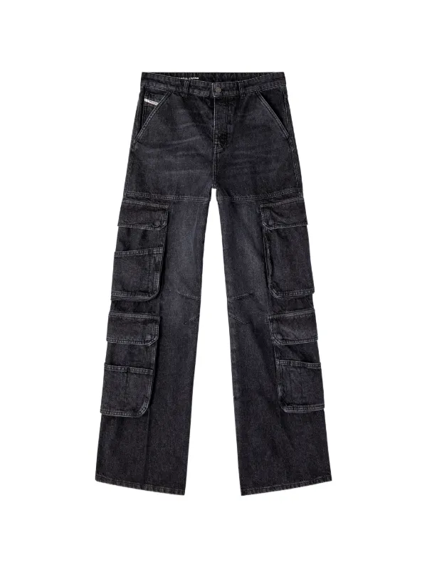 Diesel D-Side Cargo ジーンズ | ブラック | FARFETCH JP