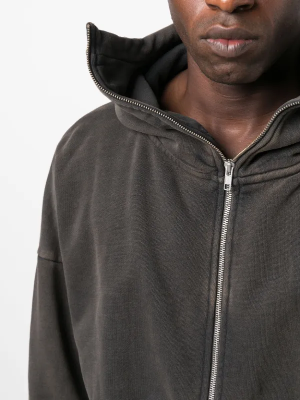 ENTIRE STUDIOS faded-effect zip-up Hoodie - Farfetch