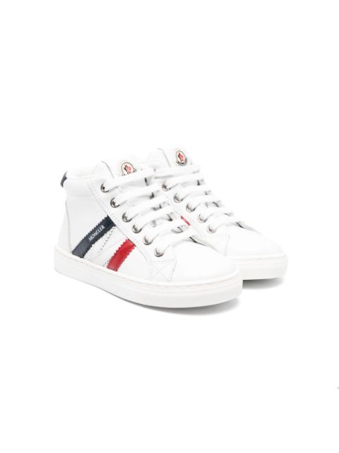 Moncler Enfant logo-patch lace-up sneakers