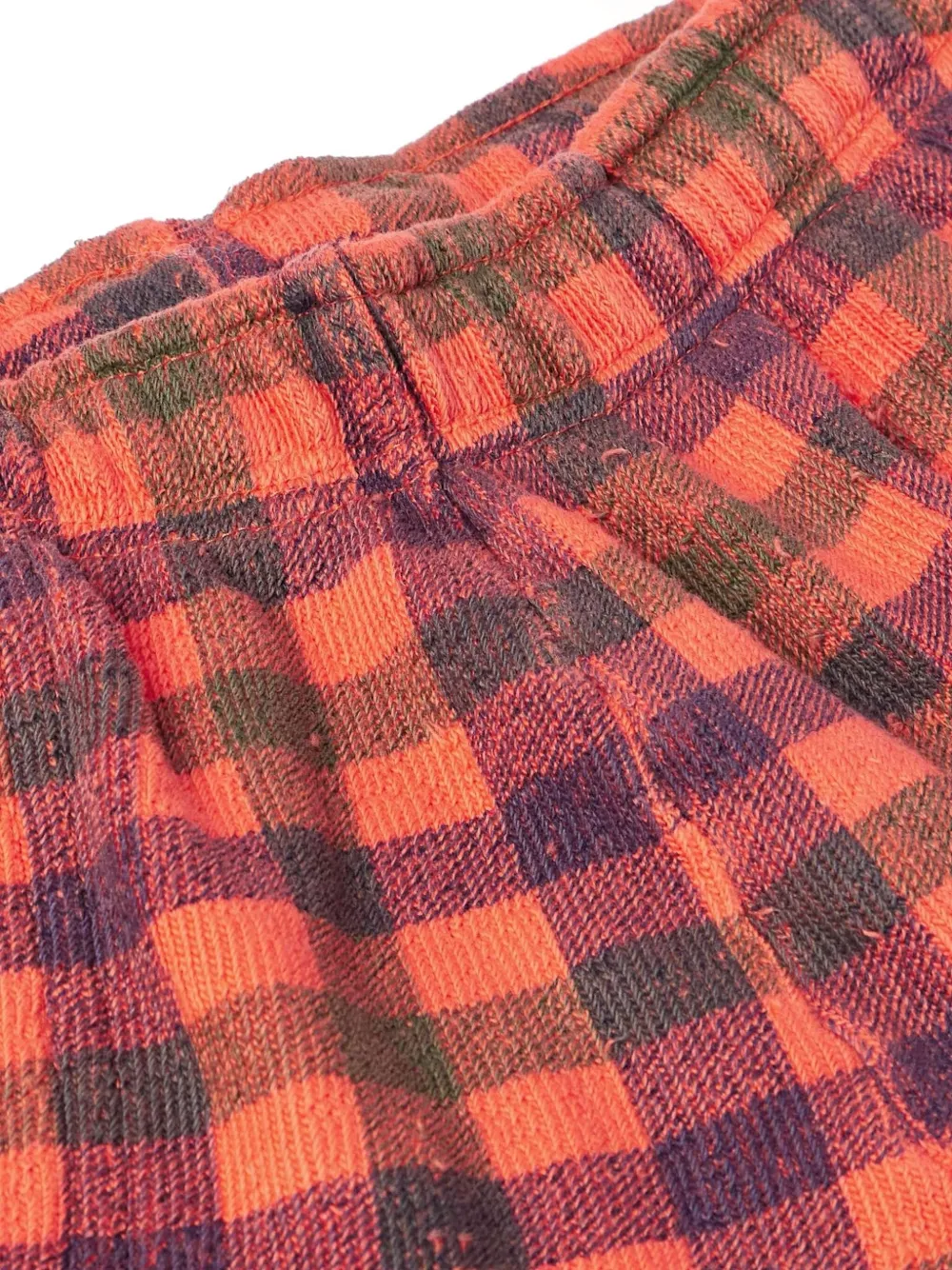 ERL Geruite shorts Oranje