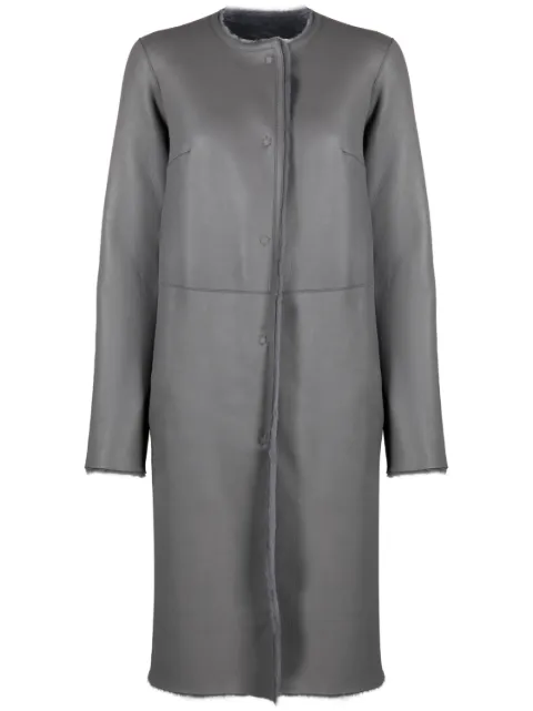 Desa 1972 reversible shearling midi coat