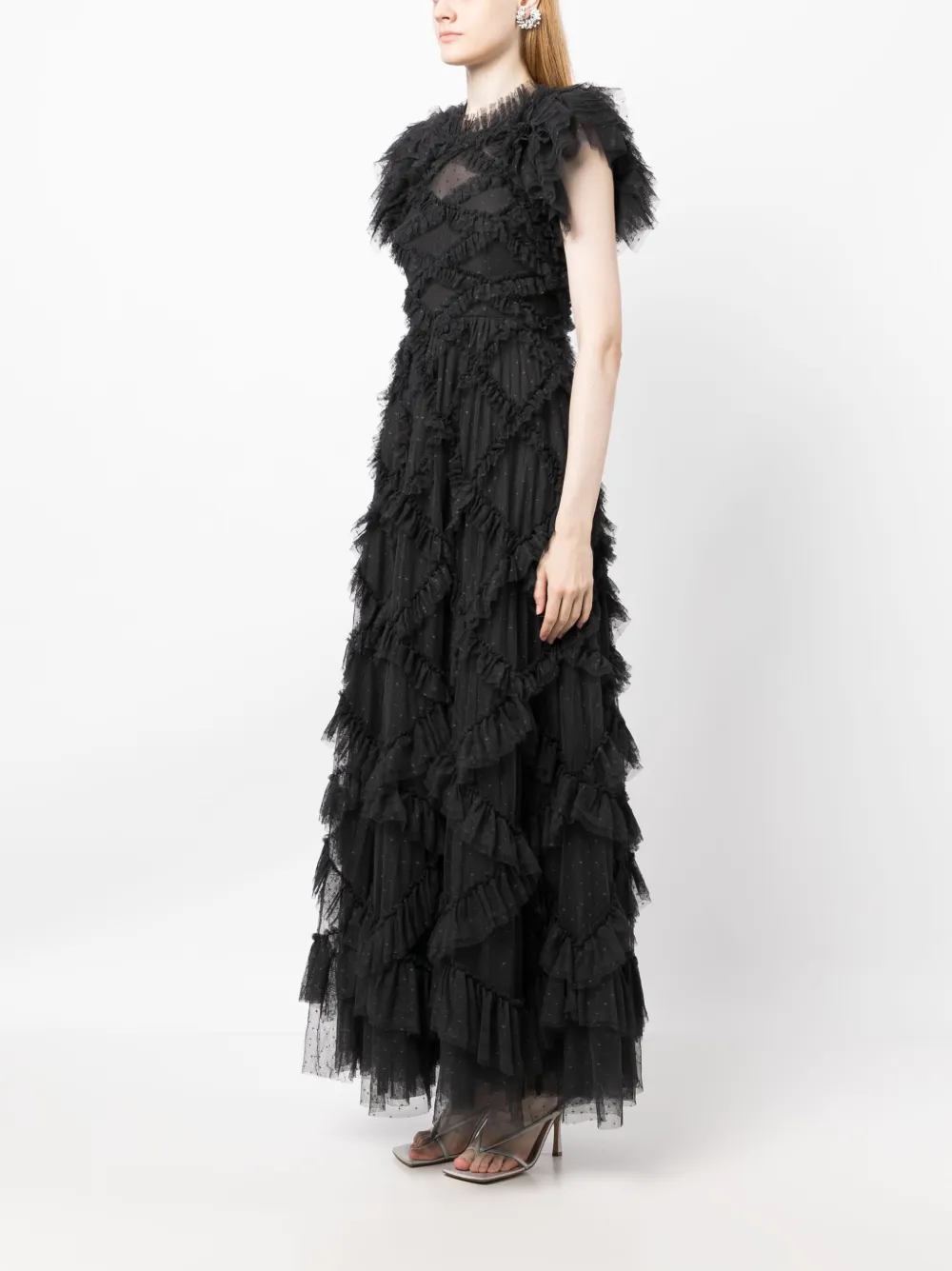 invisible lace wedding dress PAULINA / Transformer Wedding Dress with Removable Bolero
