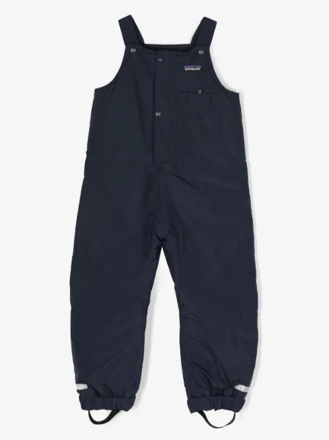 Patagonia Kids logo-patch recycled-polyester dungarees
