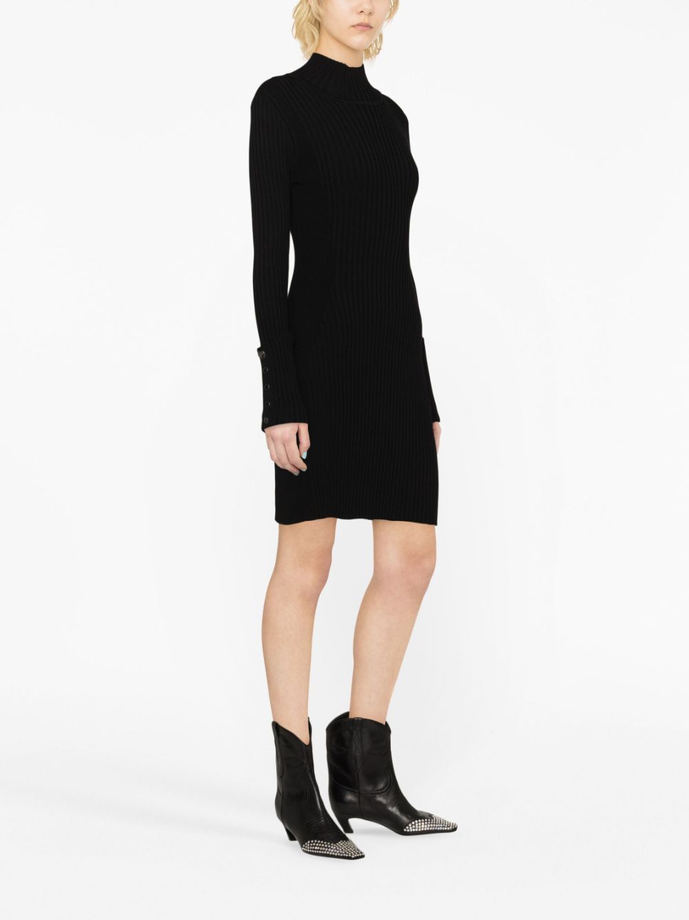 Best online shopping offers Rabanne high-neck ribbed-knit minidress Women