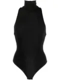 THE ANDAMANE roll-neck sleeveless body - Black