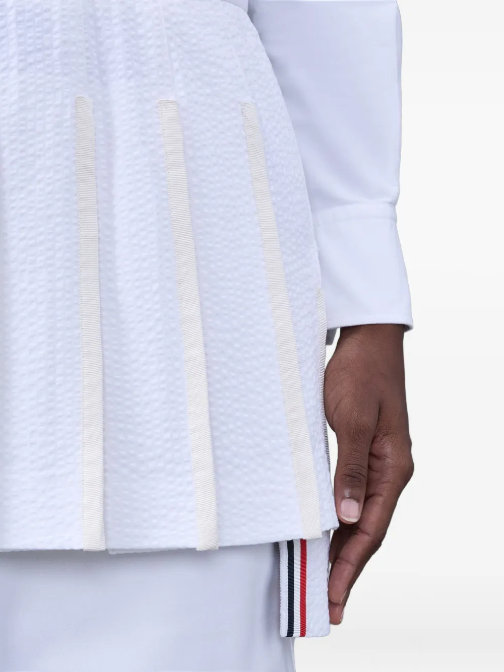 Thom Browne Mini-plooirok Wit