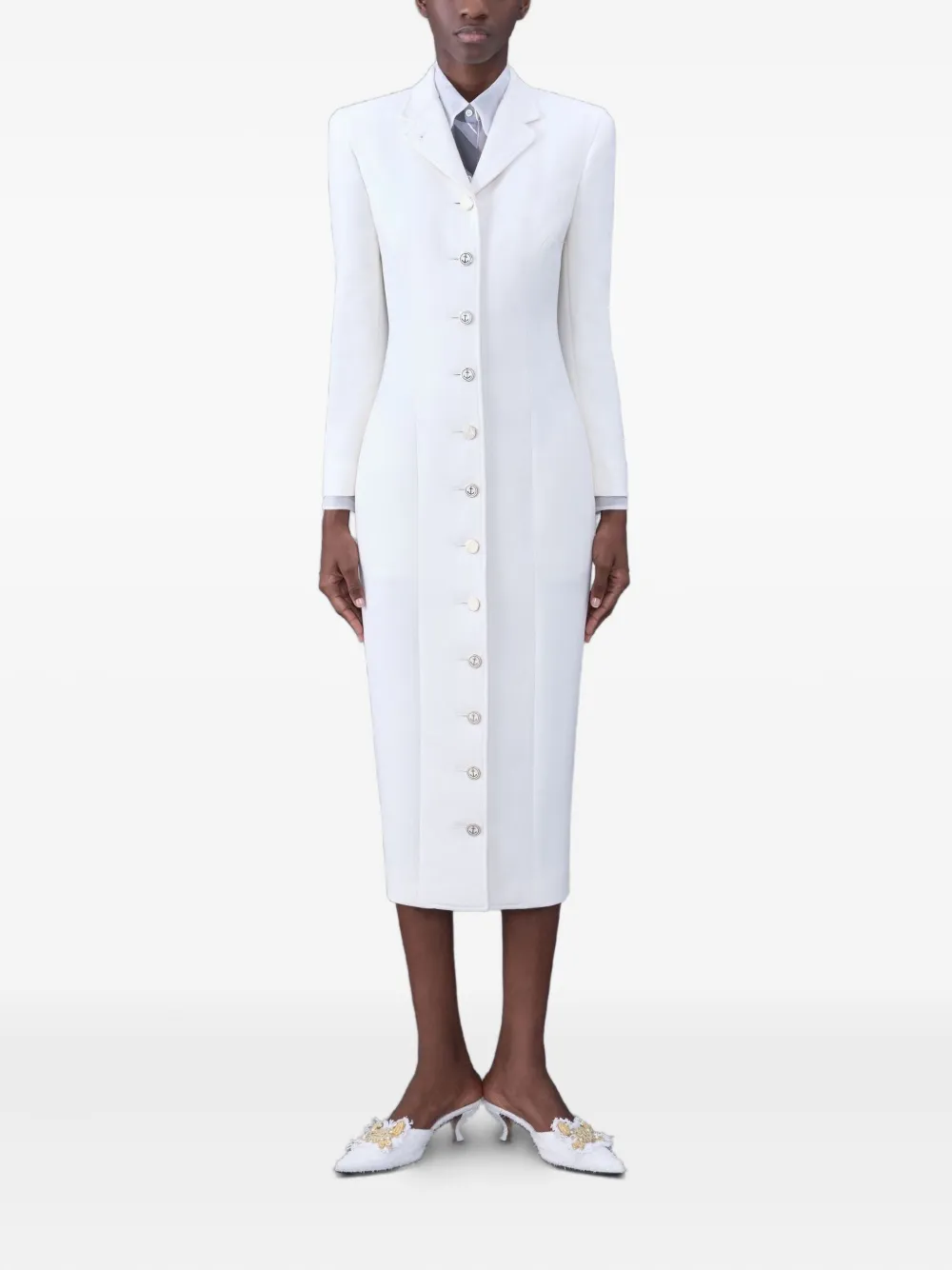 Thom Browne Abito midi - Bianco