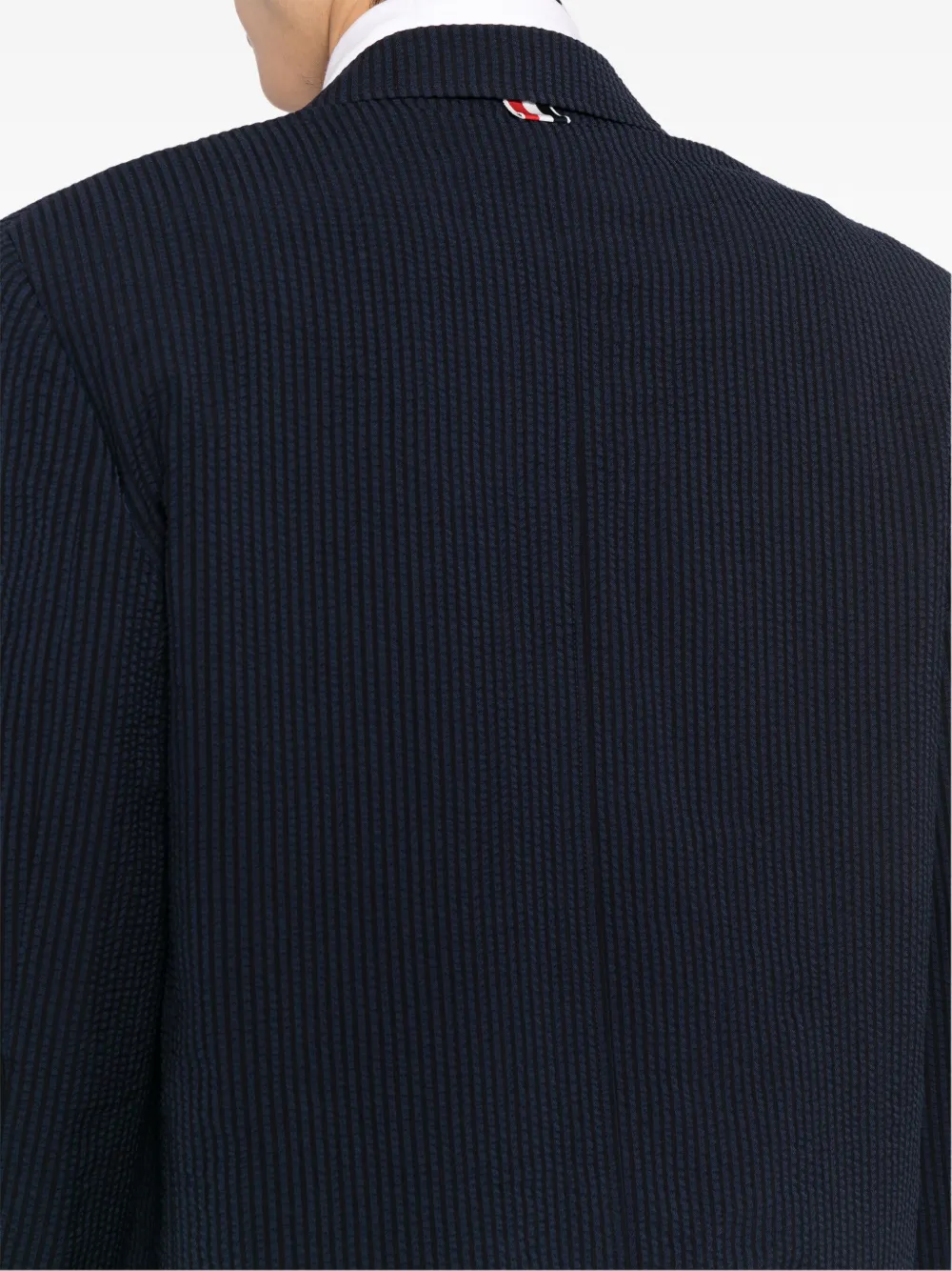 Thom Browne Gestreepte blazer Blauw