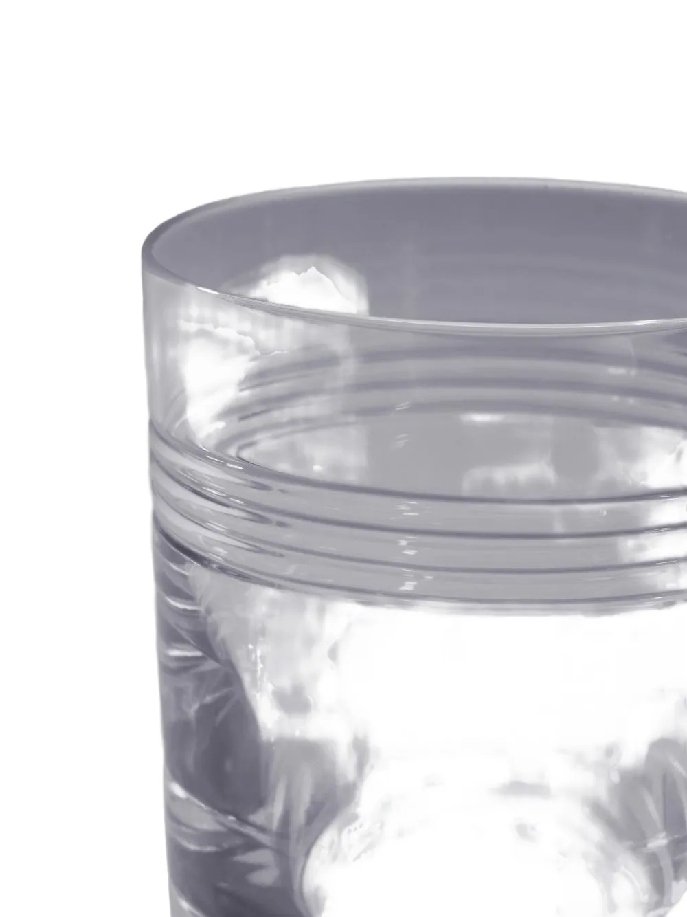 Thom Browne X Baccarat 4-bar Glasses (set Of Two) In Transparent