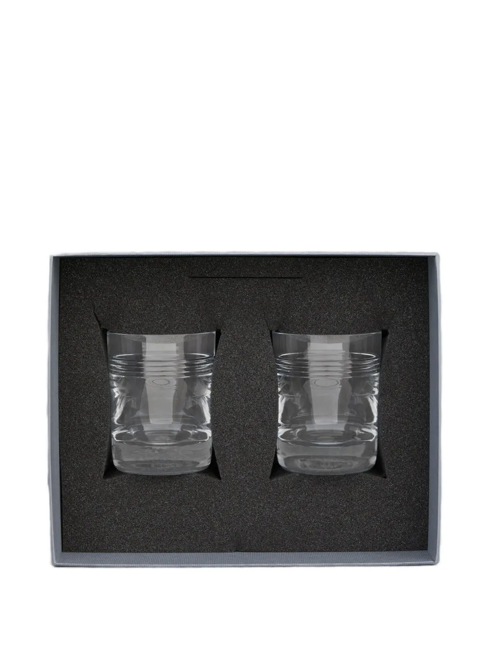 Thom Browne X Baccarat 4-bar Glasses (set Of Two) In Transparent