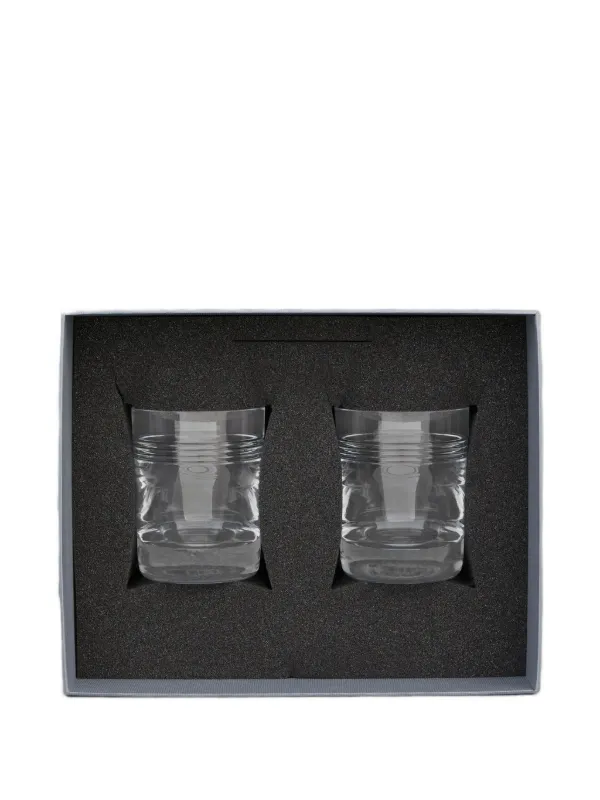 Thom Browne 4BAR Baccarat クリスタル ウイスキーグラス | ホワイト