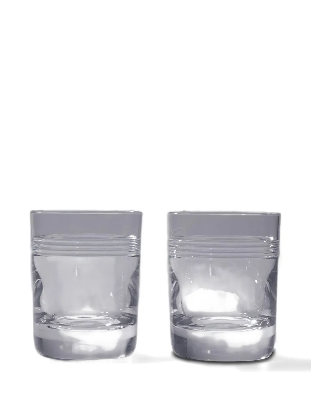 Thom Browne X Baccarat 4-bar Glasses (set Of Two) In Transparent