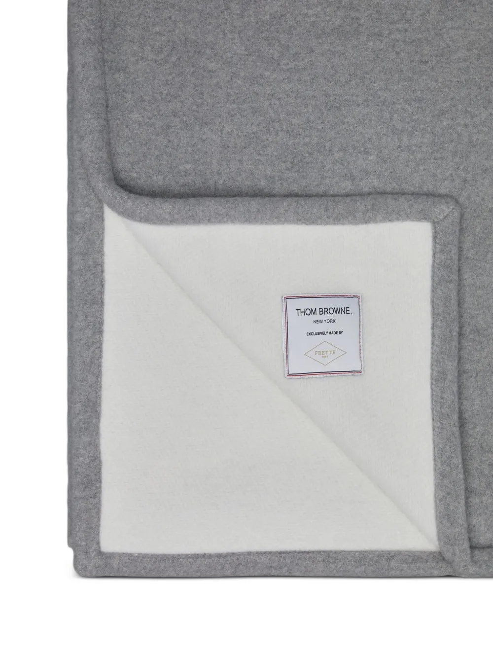  Thom Browne Virgin Wool-cashmere Throw - Grey 