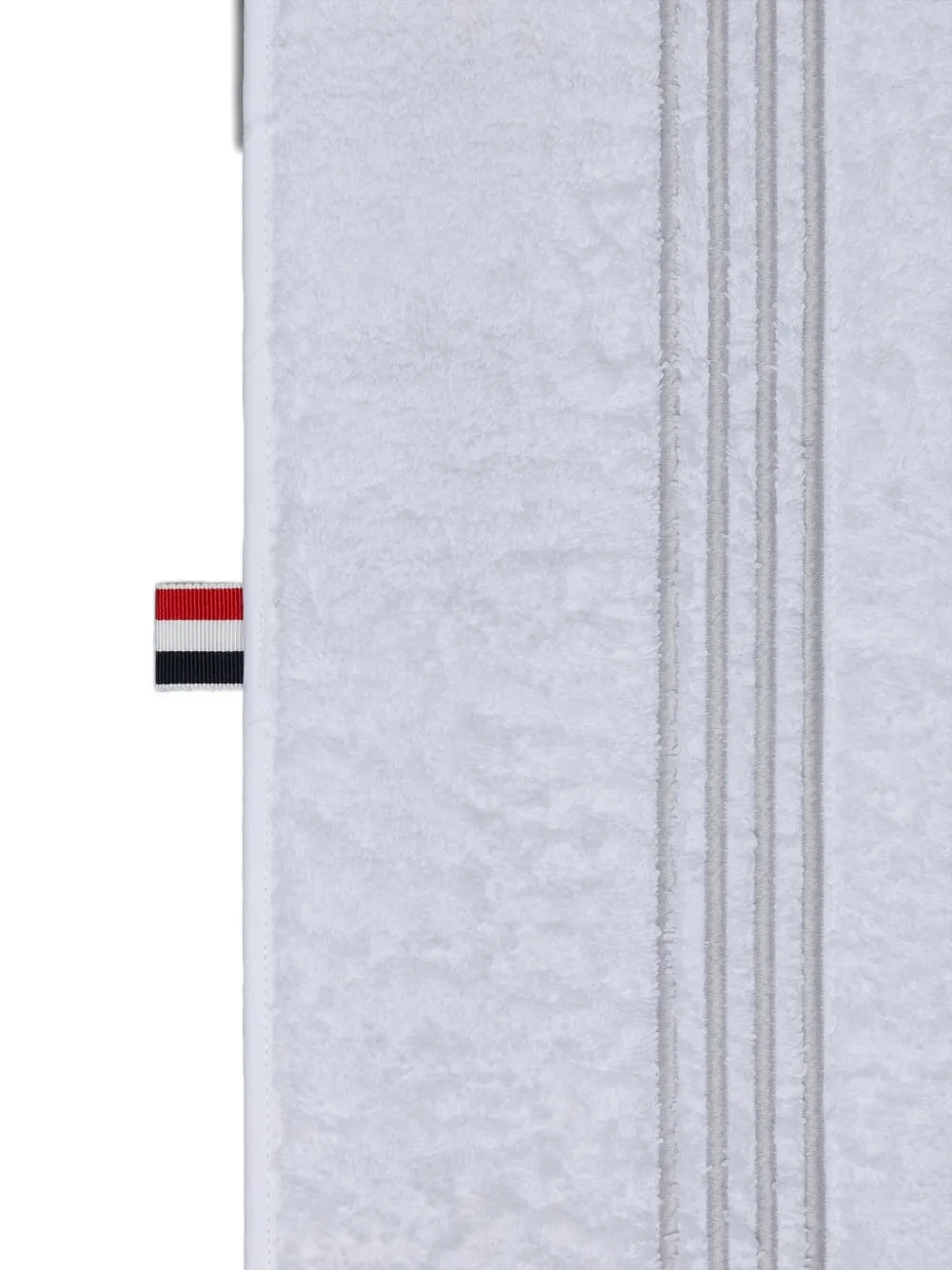 Thom Browne 4-bar Bath Towel (54cm X 87cm) In White