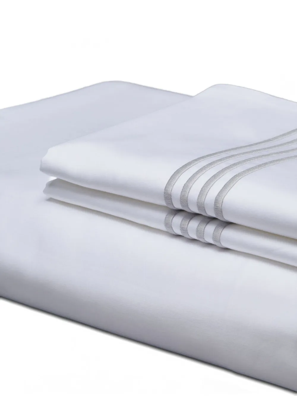 Thom Browne 4-bar Duvet Set (260cm X 240cm) In White
