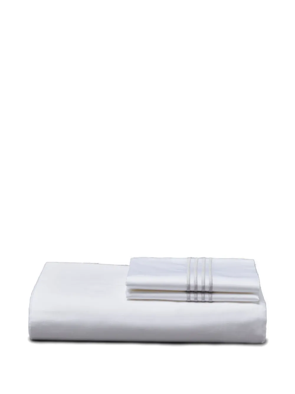 Thom Browne 4-bar Duvet Set (260cm X 240cm) In White