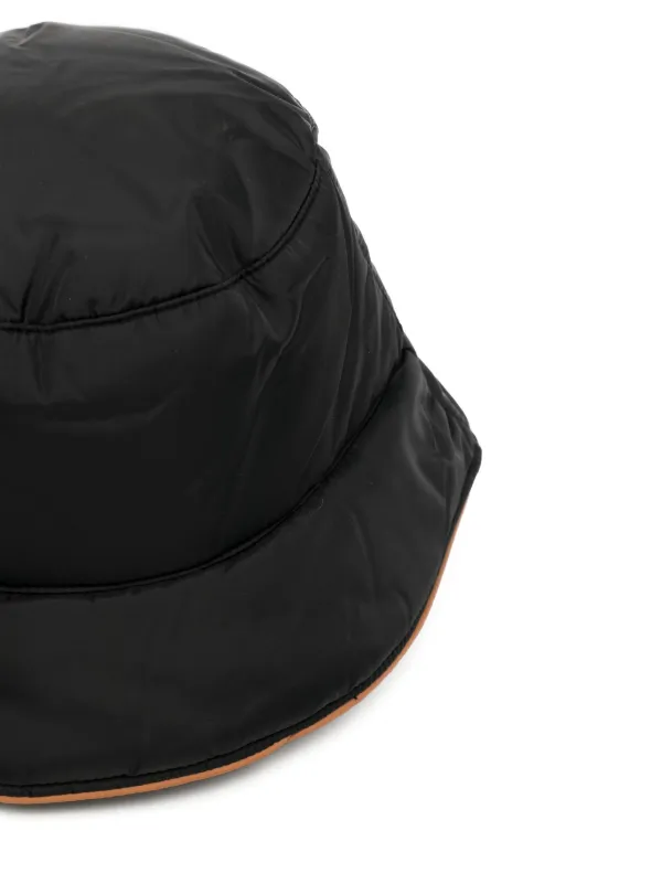 Prada logo discount patch bucket hat