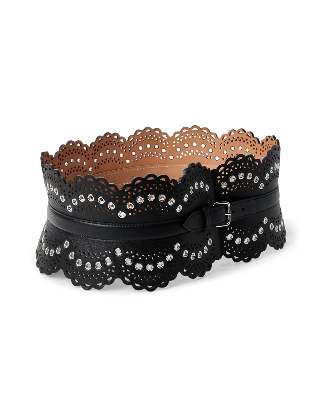 Alaïa ceinture en cuir à œillets | Image 2