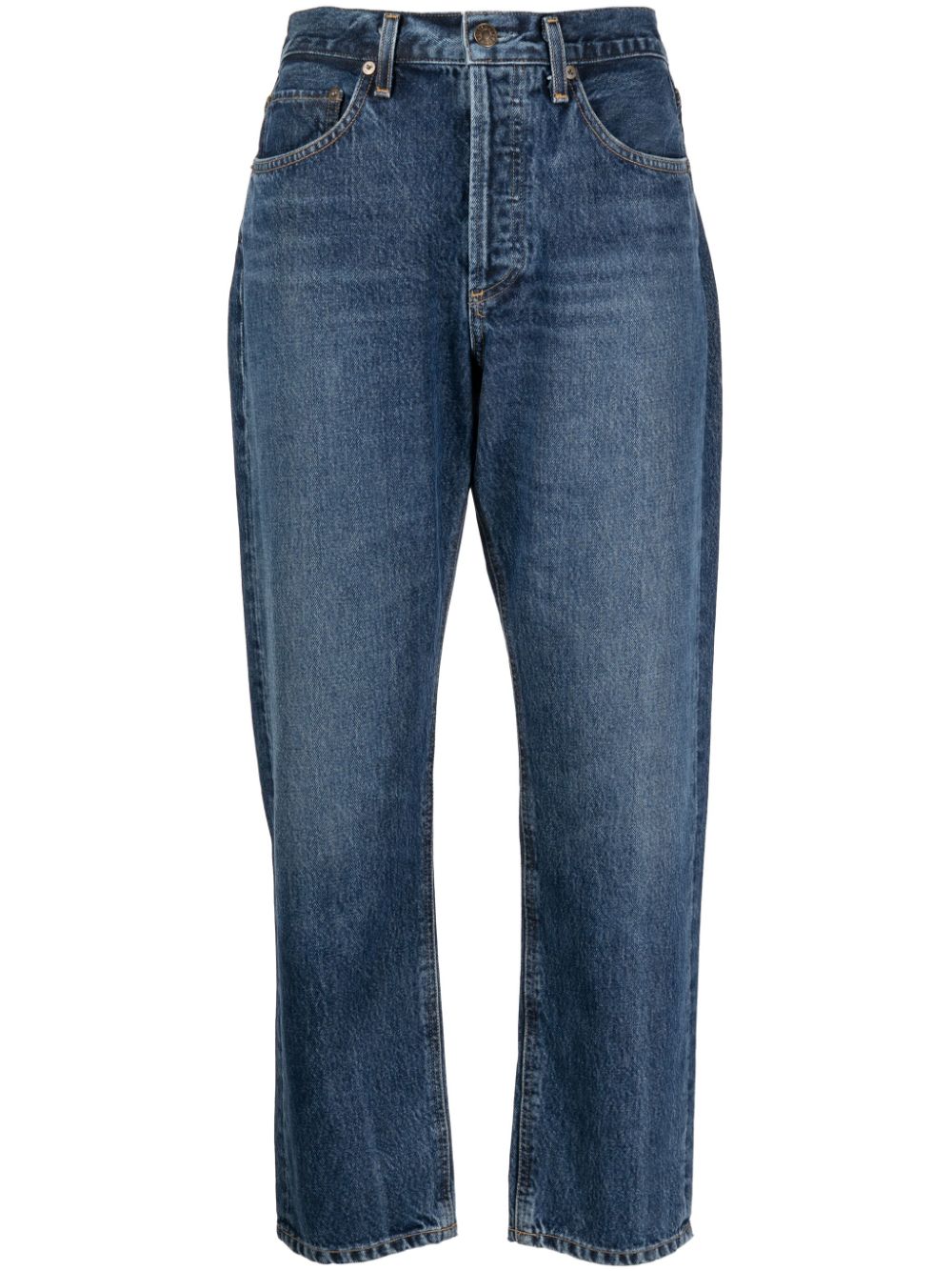 AGOLDE high-rise cropped jeans - Blue