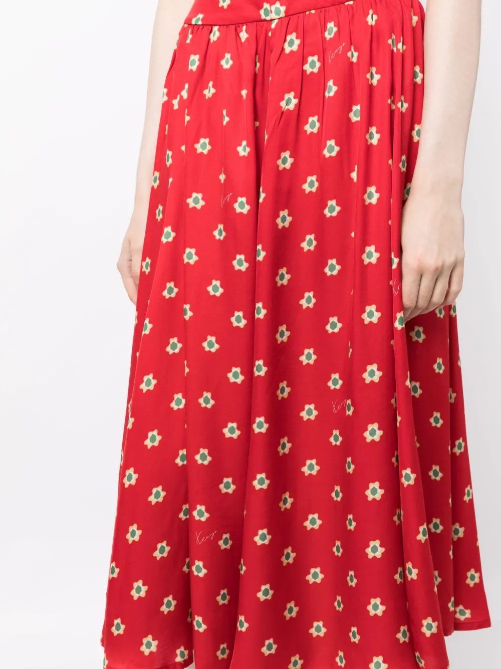 Affordable Kenzo floral-print high-waist midi skirt Women