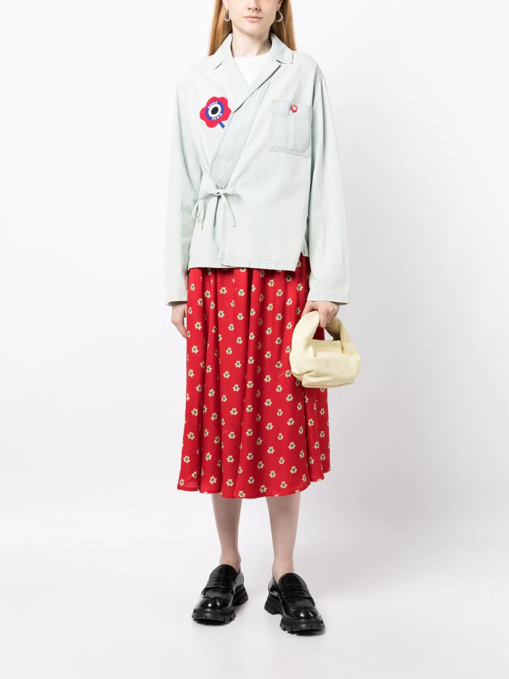 Affordable Kenzo floral-print high-waist midi skirt Women