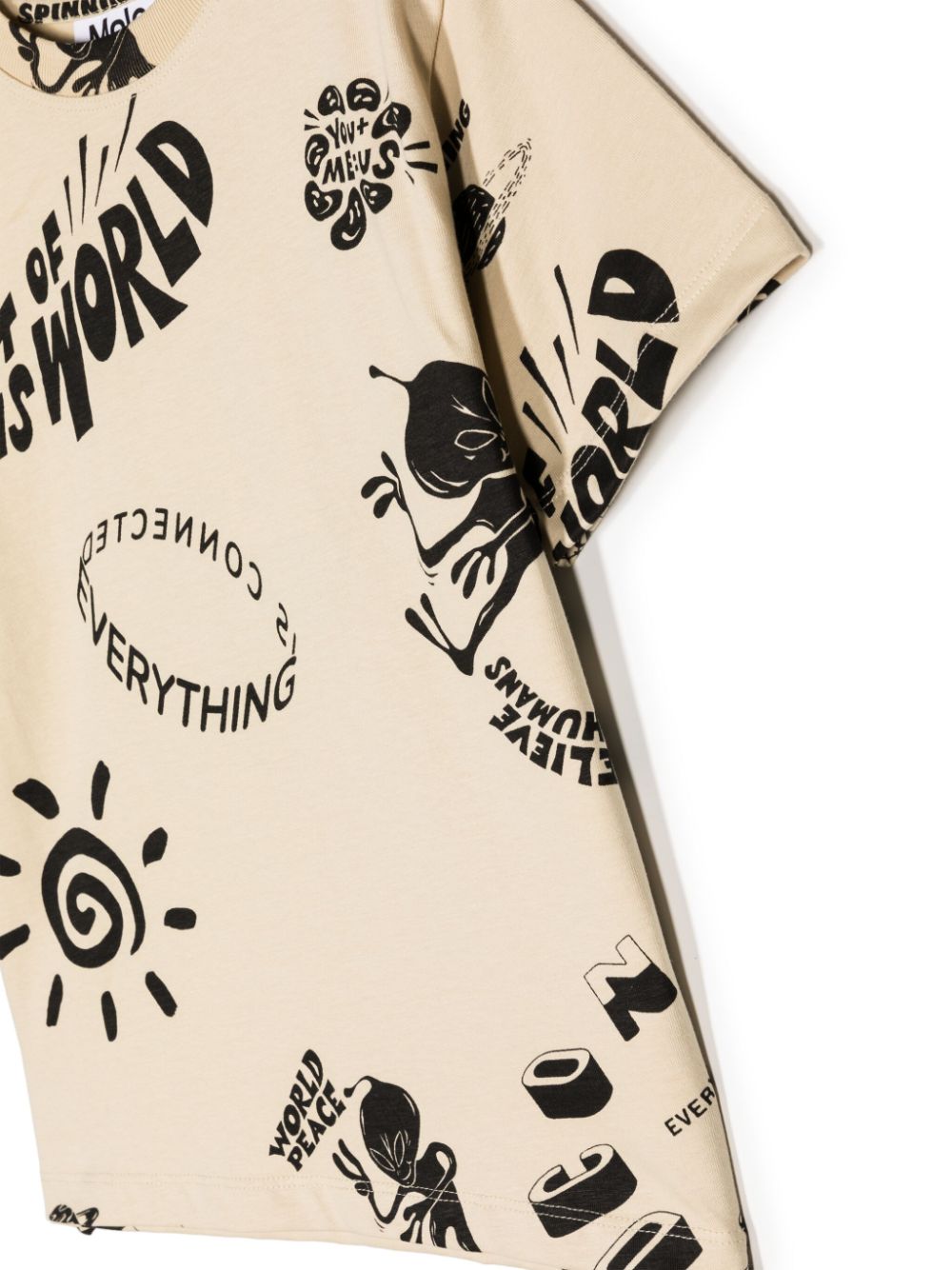 Molo Rodney T-shirt met grafische print Bruin