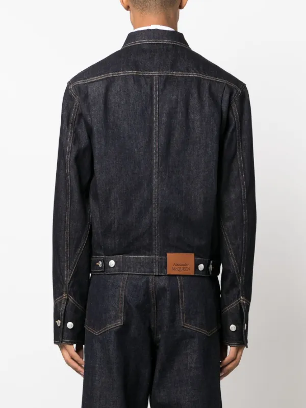 Alexander McQueen zip-up Denim Jacket - Farfetch