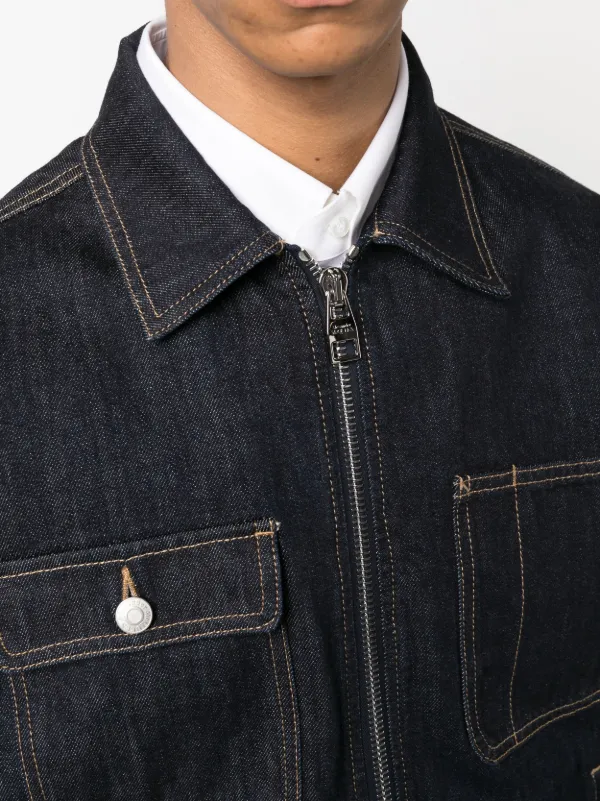 Alexander McQueen zip-up Denim Jacket - Farfetch