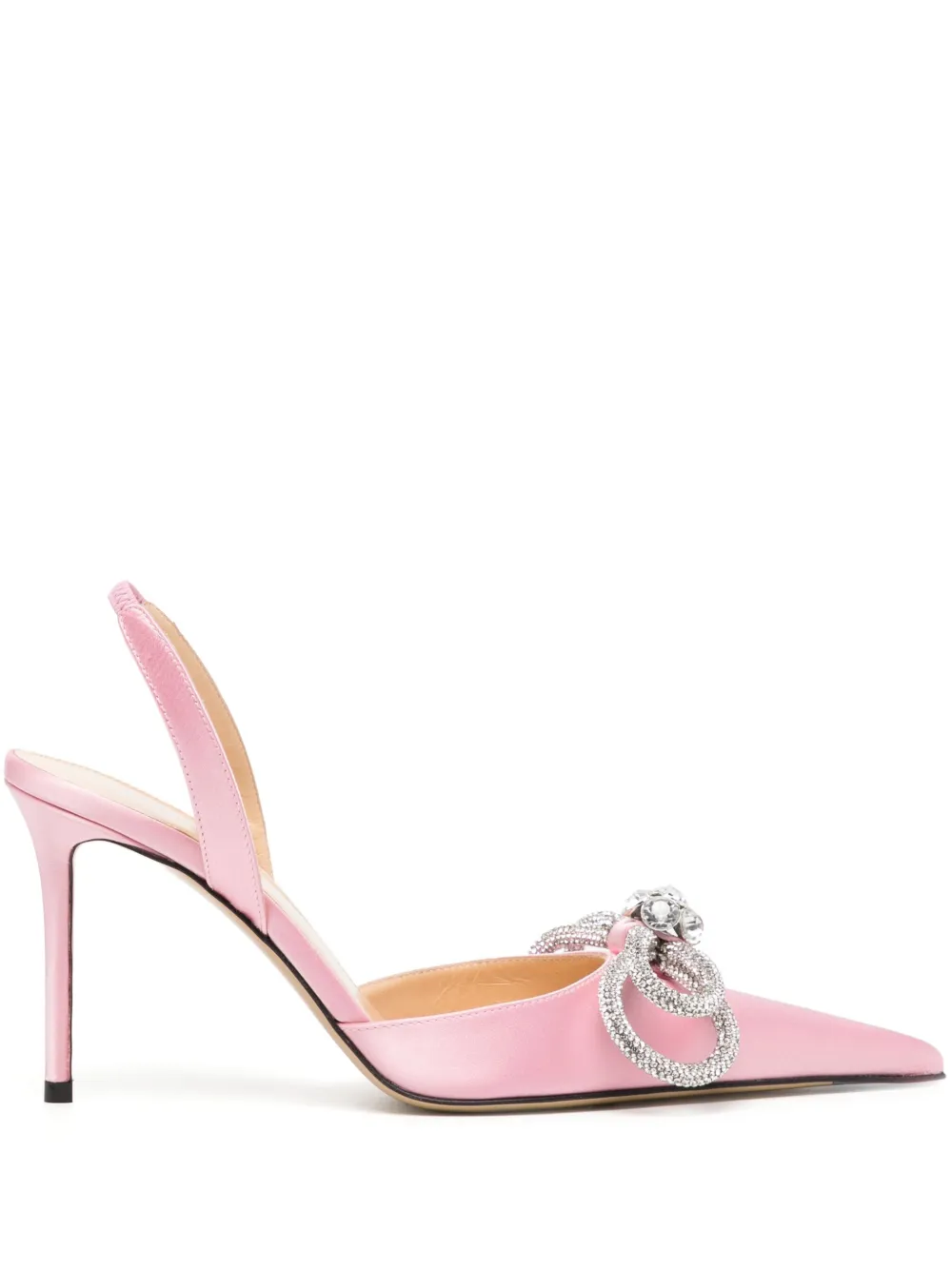 MACH & MACH crystal-embellished bow-detail pumps | Pink | Image 1