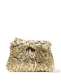 Loeffler Randall Rayne plissé-effect clutch bag - Gold