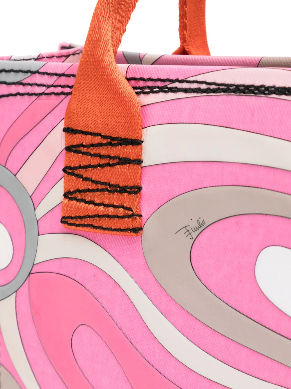 PUCCI Small Marmo print Tote Bag Pink FARFETCH IE