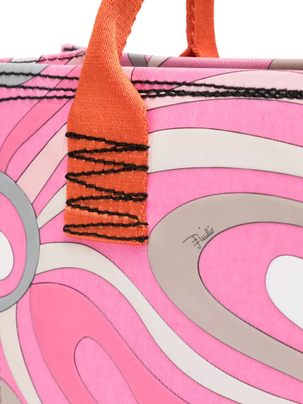 PUCCI Small Marmo print Tote Bag Pink FARFETCH IE