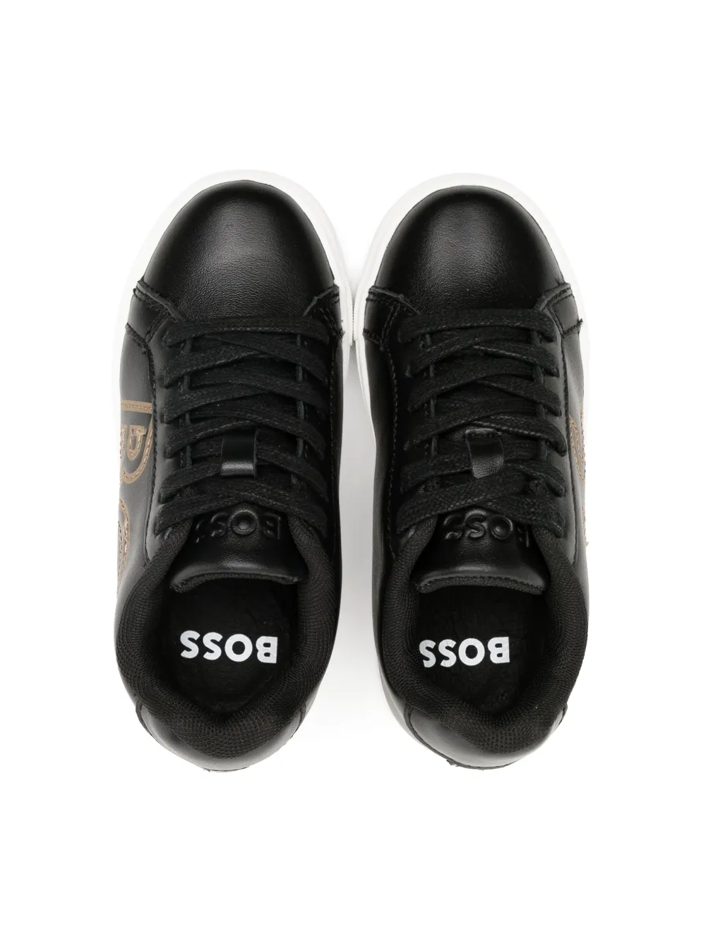 Boss leather sneakers best sale