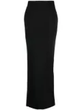 THE ANDAMANE high-waist long dress - Black
