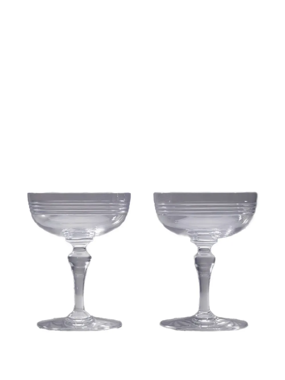 Thom Browne Ribbed Coupe (set Of Two) In Gray