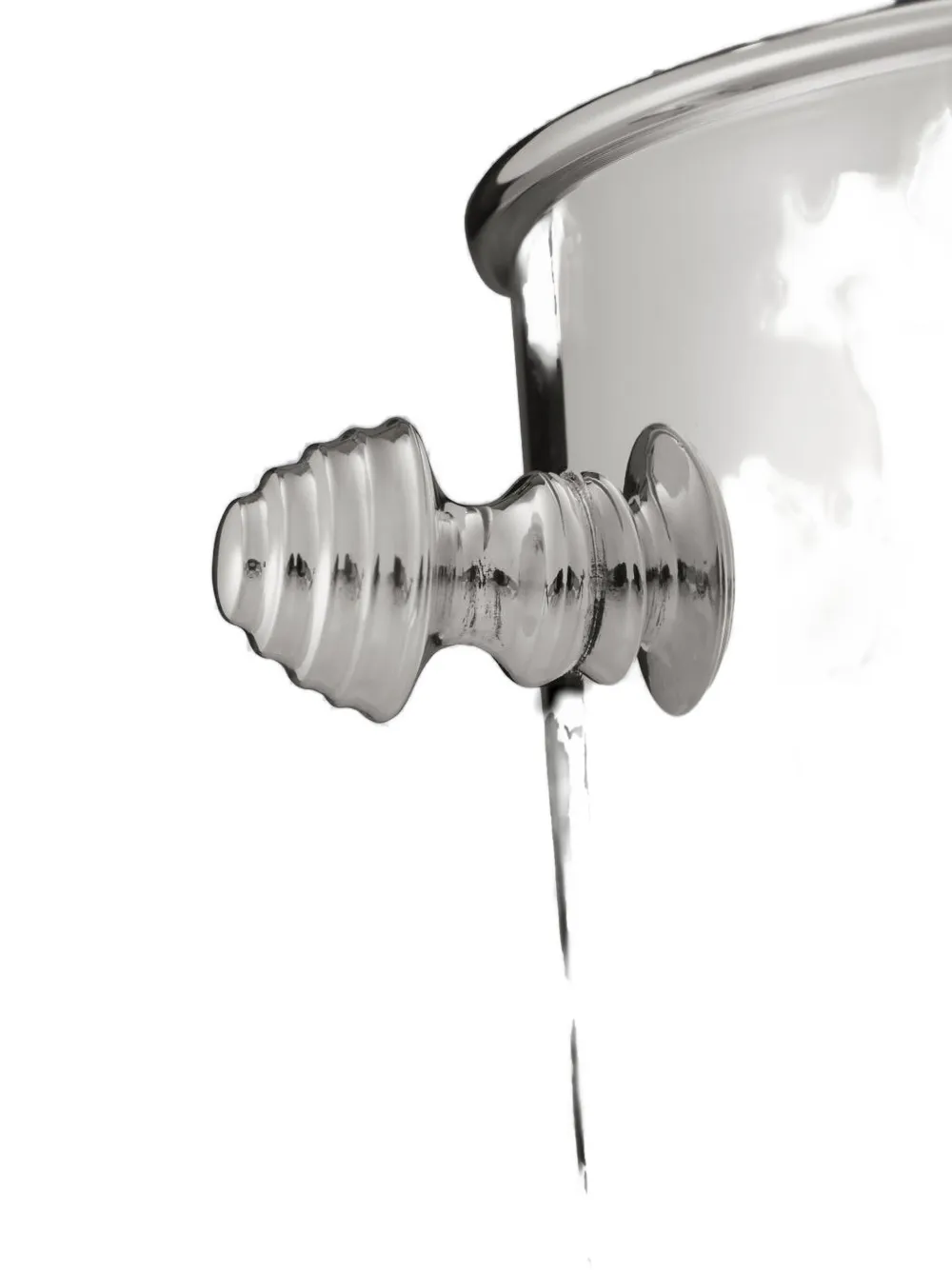 Thom Browne X Christofle 4-bar Ribbed-handle Champagne Bucket In Silver