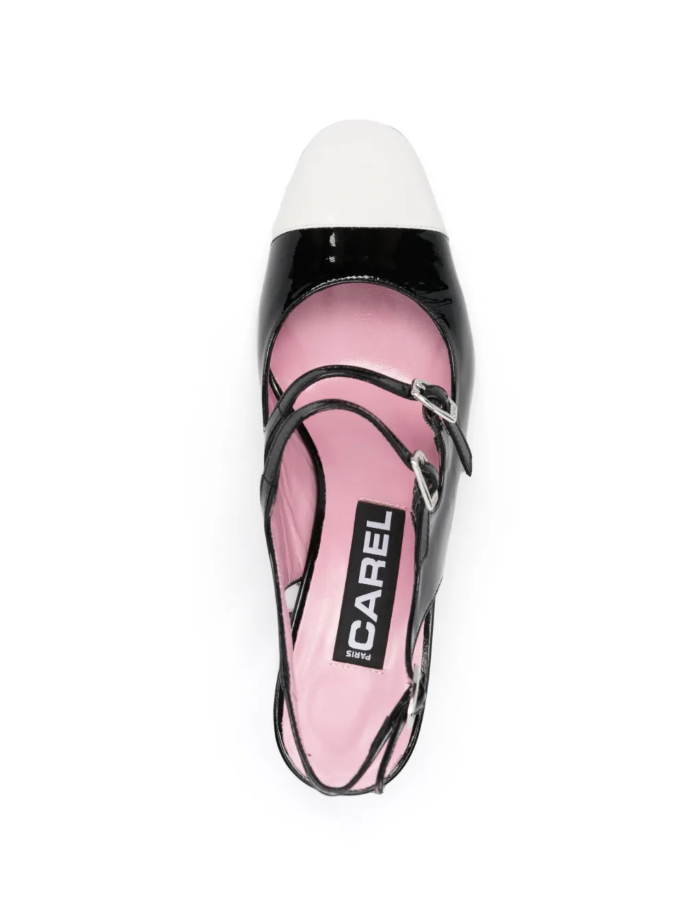 CAREL PARIS PAPAYA 65MM TWO-TONE PUMPS