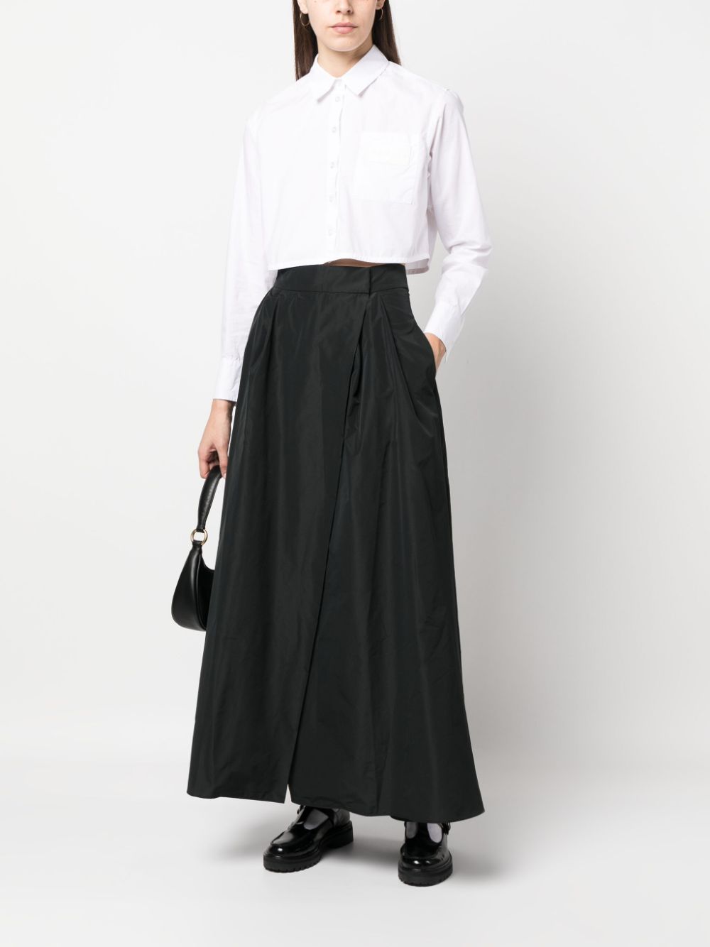 PINKO wrap-design full skirt - Zwart