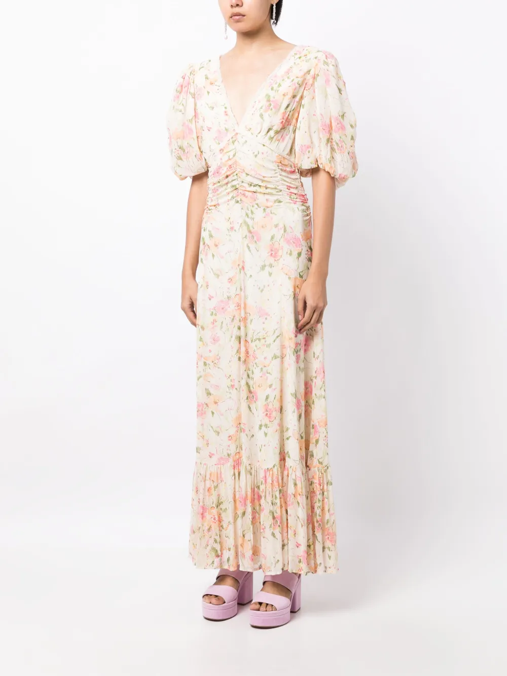  Bytimo Vestido Con Estampado Floral - Neutro 
