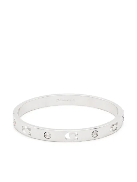 Coach hinged crystal bracelet
