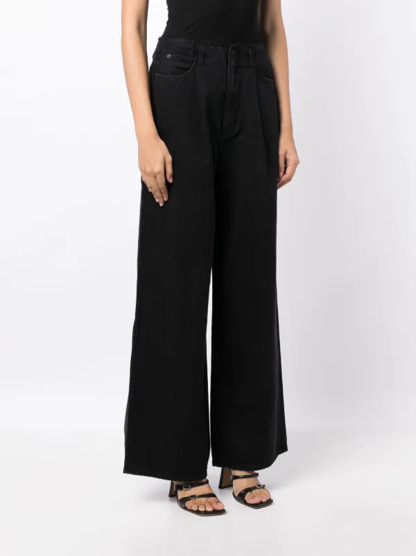 SLVRLAKE Taylor ワイドジーンズ | ブラック | FARFETCH JP 