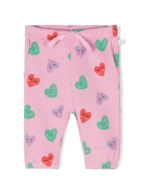 Stella McCartney Kids heart-print slim-cut leggings