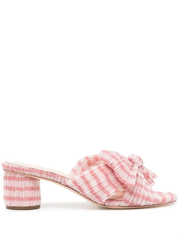 Loeffler randall pink on sale mules