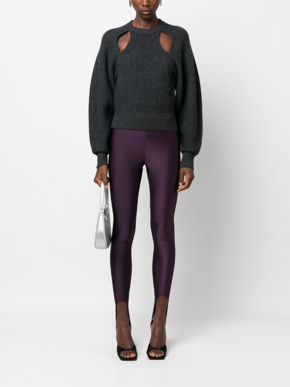 THE ANDAMANE High waist legging - Paars